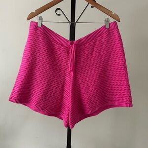 GAP Hot Pink Crocheted Shorts